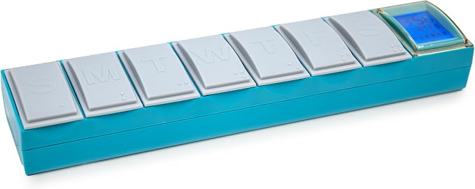 e-Pill Sync Smart Pillbox – Automatic Self-Learning Pill Organizer with Missed Dose Alerts, No Programming Required, Medication Reminder