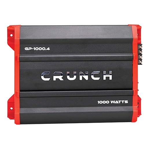 Crunch GP1000.4 Crunch 4X125@4OHMS,2X500WATTS@4OHMS Brid