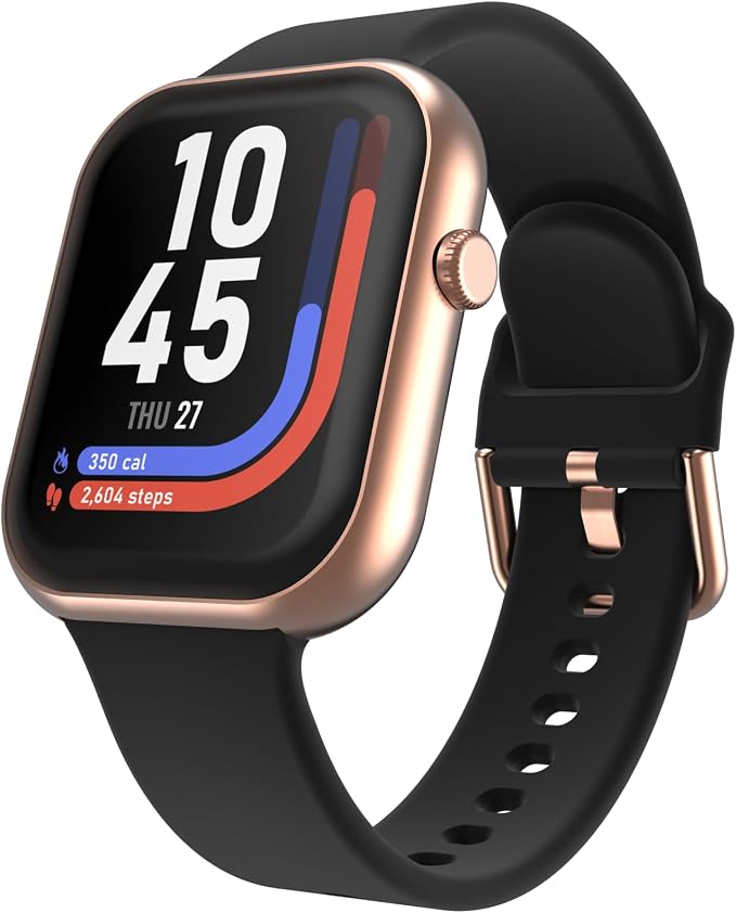 iTouch AIR 5 Smartwatch, 1.85" AMOLED Display, Bluetooth Calling, 100+ Sports Modes, Heart Rate, SpO2, Sleep & Stress Tracking, Water Resistant, 7-Day Battery Life, for Android & iPhone