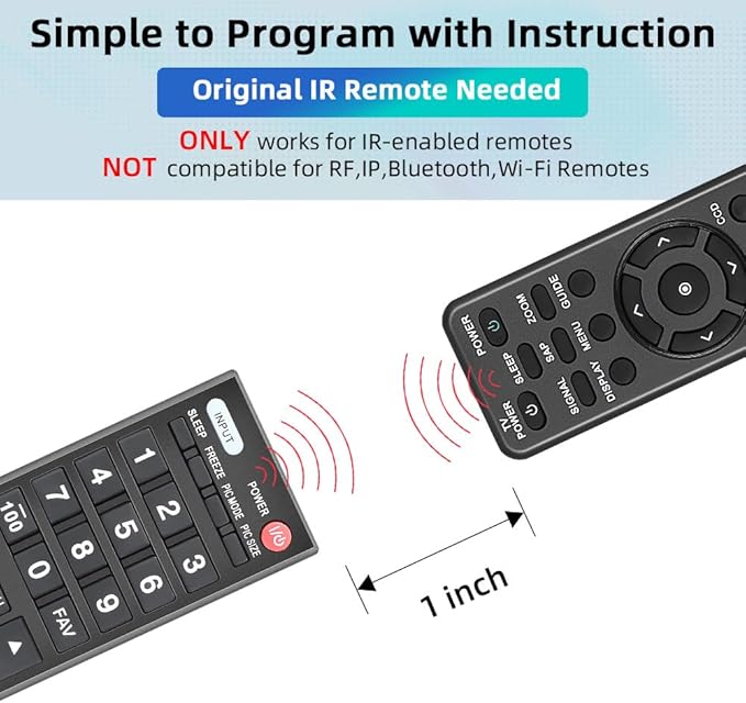 Gvirtue Universal Remote Control Compatible Replacement for Toshiba TV/ HDTV/ LCD/ LED, CT-90325 CT-90326 CT-90329 CT-8037 CT-90302 CT-90275 CT-90 CT-90366