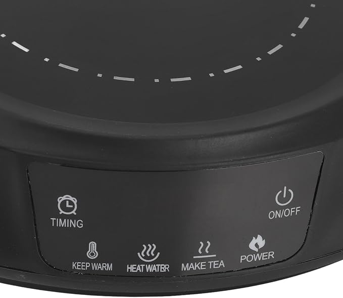 800W Mini Electric Stove, 800W Portable Electric Hot Plate Concentrated Energy Heating for Making Tea (Black)