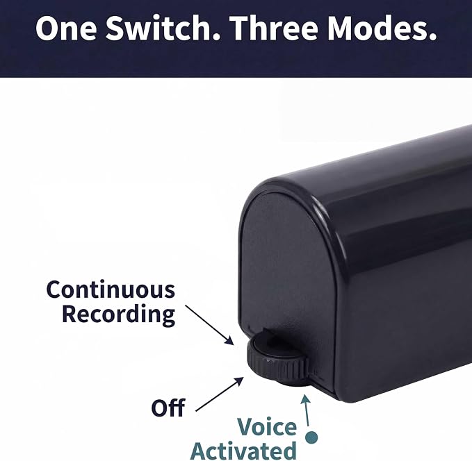 KBANK Long Battery Life Voice Activated Recorder with Playback on iPhone and Android | Voice Recorder Listening Device | 576 Hours of Recorder | 150 Days of Standby Battery Life