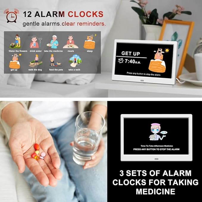 2026 Digital Clock Plug-in (No Battery), Power Outage Memory,DST Display Time, Date, Month, and Year Large-Font Clock for the Elderly