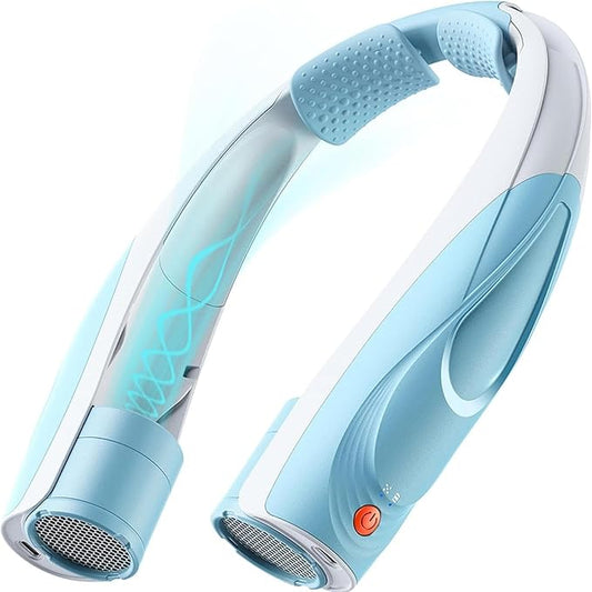 Portable Neck Fan - 6000mAh Rechargeable Personal Fan with 6 Speeds, 360° Cooling Surround Airflow, 20H Long Battery Life Hands-Free Wearable Fan for Outdoor Travel, Office, and Sports