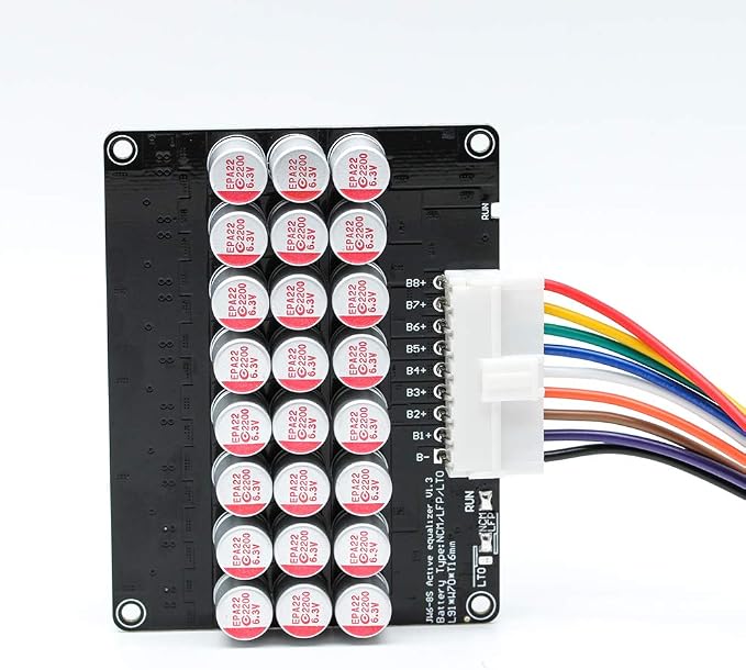 6S 7S 8S 5A Active Equalizer Balancer 8S Equalizer Lifepo4 Li-ion Lithium Lipo/Titanate LTO Energy Transfer Board Whole Group Capacitor Balancer PCB