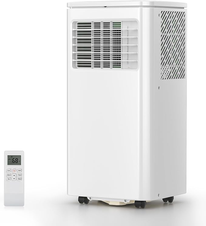 Antarctic Star 10000 BTU Portable Air Conditioners, Portable AC Unit with Fan/Dehumidifier/Sleep Modes, Cools up to 450 Sq.Ft with Remote Control, 24H Timer, Window Kits for Living Room, Bedroom