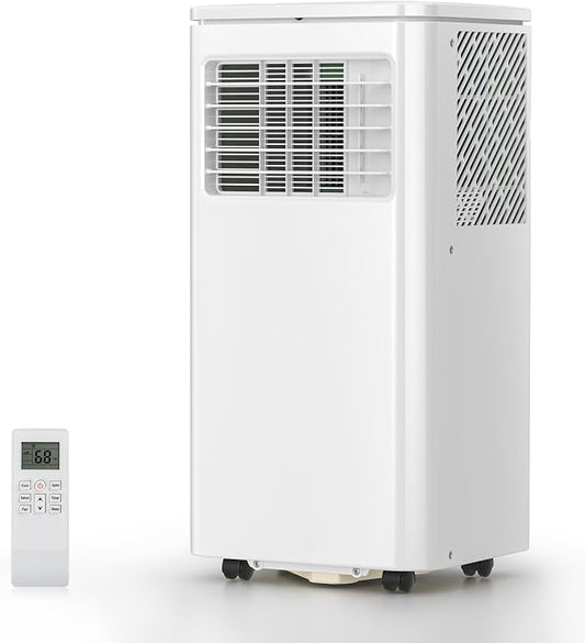 Antarctic Star 10000 BTU Portable Air Conditioners, Portable AC Unit with Fan/Dehumidifier/Sleep Modes, Cools up to 450 Sq.Ft with Remote Control, 24H Timer, Window Kits for Living Room, Bedroom