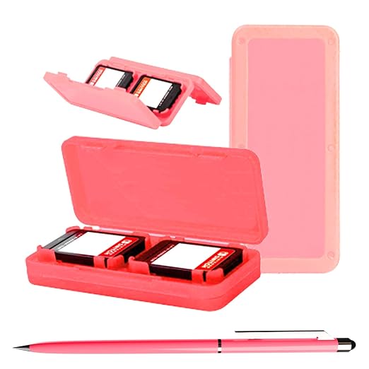 Orzly Accessories Bundle Compatible for use with Nintendo Switch Lite - Protective Case & Screen Protector, USB Cable, Games Holder, Grip Case, Headphones, Thumb-Grip Pack & More (Coral)