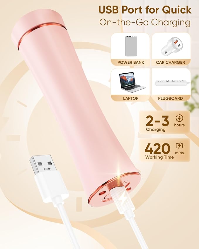 Electric Foot Callus Remover Rechargeable, Portable Electronic Foot File Pedicure Tools, Waterproof Foot Scrubber File, Professional Pedicure Kits, Foot Care for Dead Skin Ideal Gift