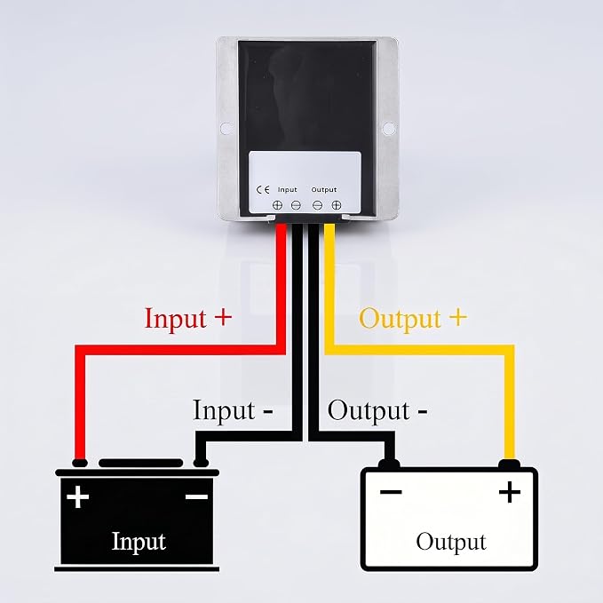 DC 12V to 36V Power Converter - 10A 360W Auto Boost Regulator Reducer, 12 Volt Step - Up Voltage Transformer Supply Module for Golf Cart