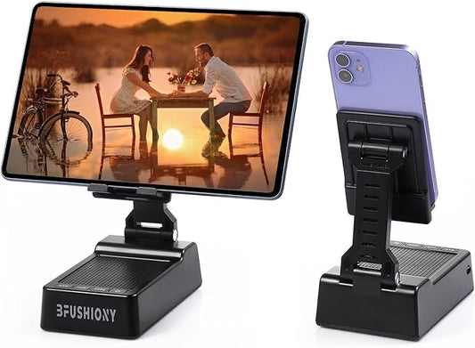 Father's Day Gifts for Dad, Birthday Gifts for Men Women, 4 in 1 Cell Phone Stand with Bluetooth Speaker Dual Connect, Stocking Stuffers White Elephant Gifts for Adults (2 Pack)