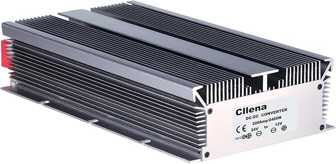 24V to 12V Step Down Converter Voltage Regulator 200A 2400W Waterproof DC Buck Transformer Power Supply