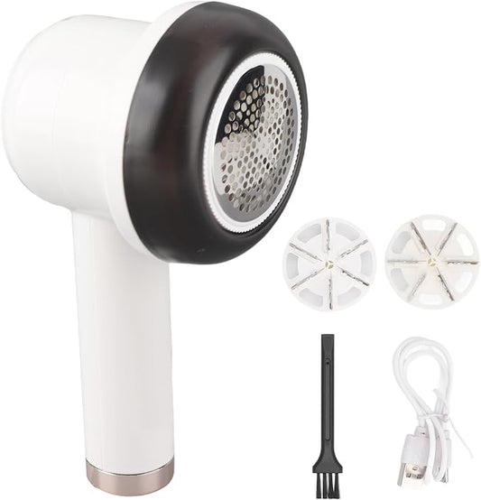Electric Lint Remover Powerful 8W USB Rechargeable Low Noise Lint Trimmer Sweater Defuzzer with Battery Display for Clothes Furniture Sofas ABS Material