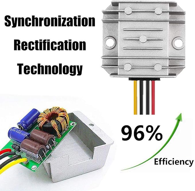 HOMELYLIFE DC 48V 36V to 12V Step Down 12V 5A 60W Voltage Regulator Buck Converter Reducer Power Converter Waterproof Module Transformer for Golf Cart Club Car