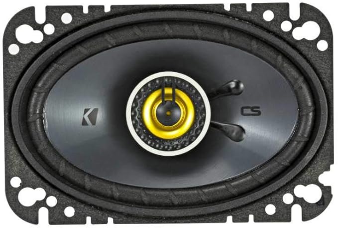 KICKER 46CSC464 CS-Series CSC46 4x6-Inch (100x160mm) Coaxial Speakers, 4-Ohm (Pair)