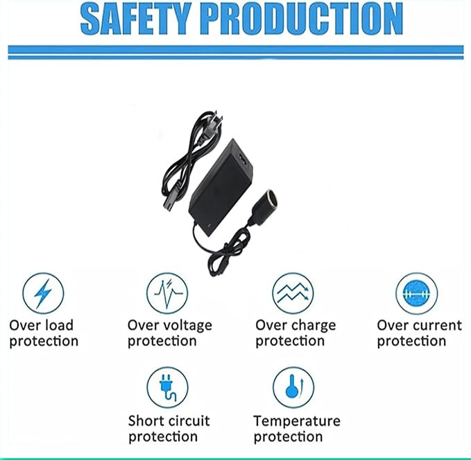 MSZLZTD 12V Power Adapter for Plug in Coolers Vehicles Igloo Iceless Thermoelectric Coolers Compatible with Igloo Iceless Kool Mate Cool Chill Thermolectric Coolers DC12V car Cooler Replacement Cord