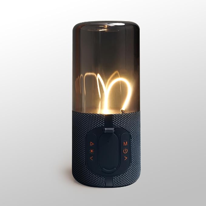 AUGE LIGHT Bluetooth Speaker Lamp, Wireless Bluetooth Speaker with Minimalist Table Lamp, TF-Card Input, Bluetooth 5.3, TWS Paring, for Home Party