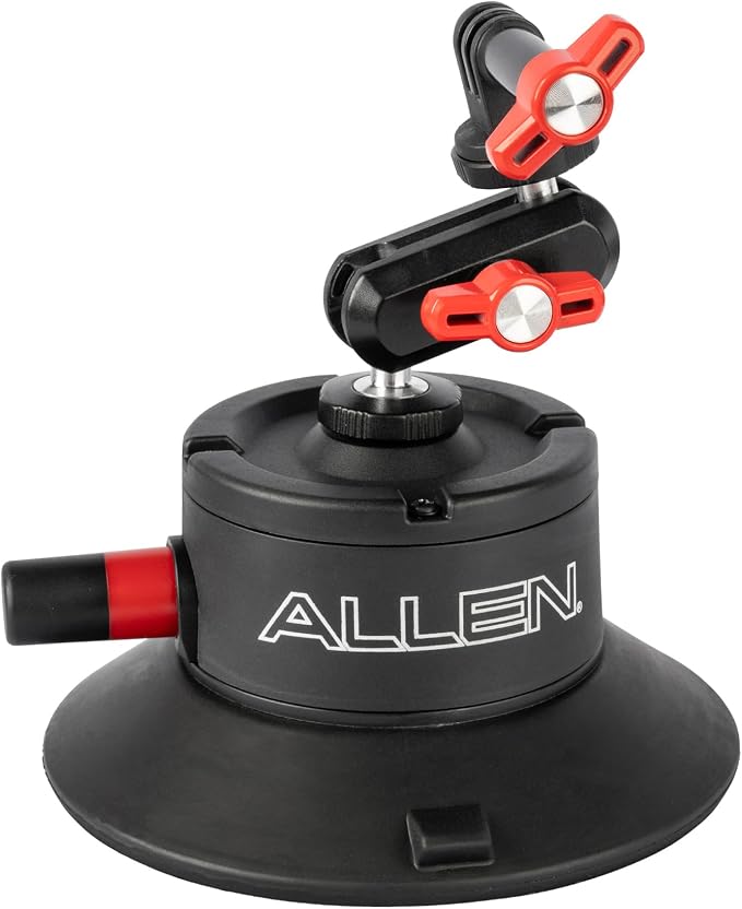 Allen Smart Suction® SNAP Camera Mount, Model SB-03, Compatible with DSLR, Mirrorless, Compact, DJI, Insta360, and GoPro-Style Action Cameras