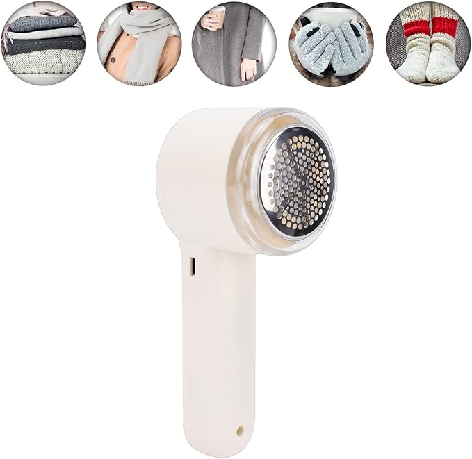 Fabric Shaver Lint Remover for Clothes, Sweater Shaver Sweater Defuzzer Remove Fuzz with 6 Teeth Blades, Lint Ball Remove Pilling Cashmere Wool Furniture