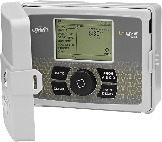 Orbit B-hyve Smart Indoor/Outdoor Sprinkler Controller - 12-Zone - App Controlled Smart Controller with Custom Irrigation Schedules - Weatherproof Multi-Zone Sprinkler System - 57950