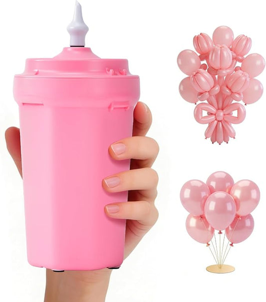 Portable Balloon Pump Electric, Rechargeable Cordless Balloon Pump Inflator for All Balloons, Latex 260q Foil Mylar Balloon Inflation, Quick-Fill Inflator& Deflator for Inflatables