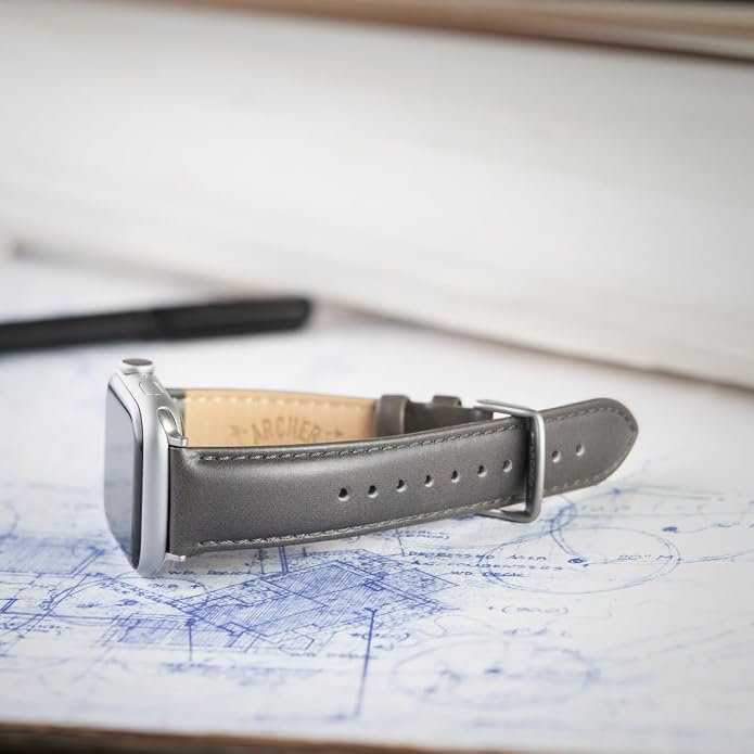 Archer Watch Straps - Top Grain Leather Watch Bands for Apple Watch