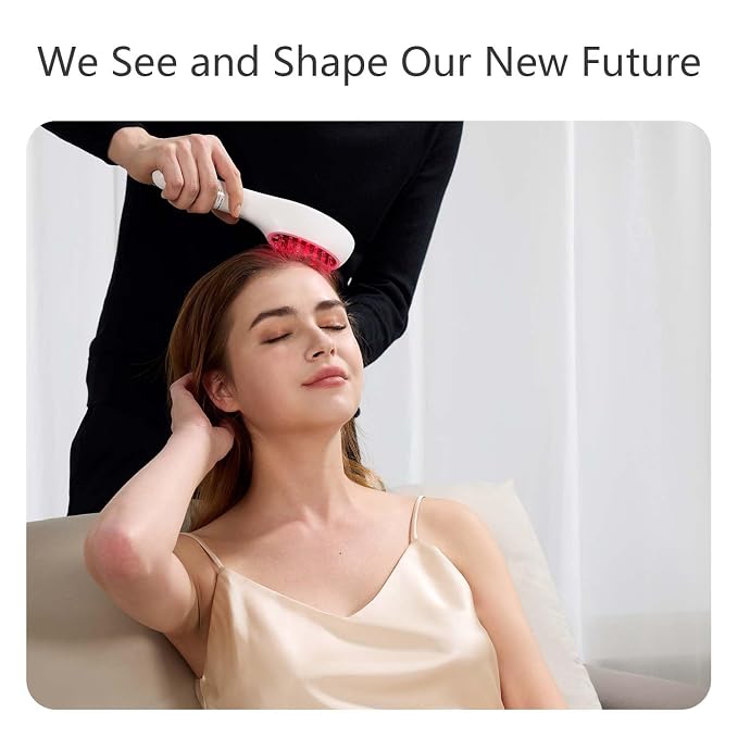 Laser Comb, FDA Cleared Device, Red Light Therapy for Hair Growth, Professional Grade Hair Loss Treatment, Regrows Fuller and Thicker Hair, Reverses Thinning, Stimulates Growth for Men & Women