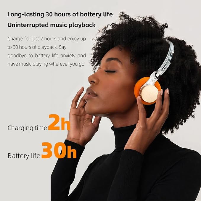FiiO EH11 Retro On-Ear Bluetooth Headphones, LDAC Hi-Res Wireless, Lightweight 92g, 30H Playtime, Dual Device Connection, App EQ & Gaming Mode, Built-in Mic (Burgundy)