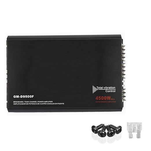 YaeCCC 4-Channels 4500W Car Power Amplifier Class A/B Car Audio Stereo Amplifier
