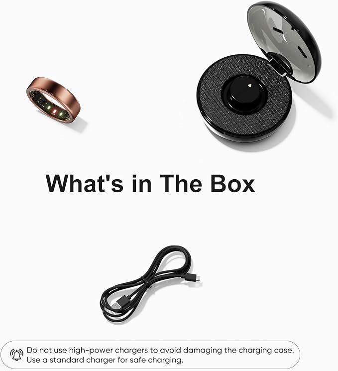 Titanium Smart Ring for Women & Men, Ultra-Light Sleep Tracker with Heart Rate & SpO2 Monitoring, No Subscription, Comfortable for Everyday Wear (Rose Gold 9)