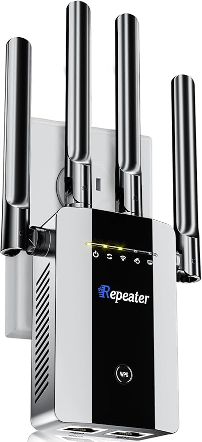 2026 New WiFi Extender Signal Booster for Home, 17k+sq.ft Long Range WiFi Repeater Wireless Routers Signal Amplifier, Mesh WiFi 15X Faster Access Point with Ethernet Port, 5 Working Modes