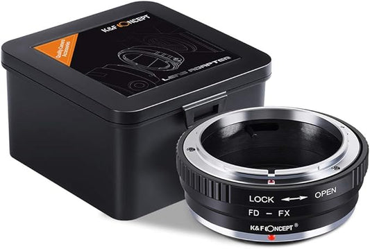 K&F Concept Lens Mount Adapter Canon FD Lens to Fujifilm FX Mount Mirrorless Camera Adapter
