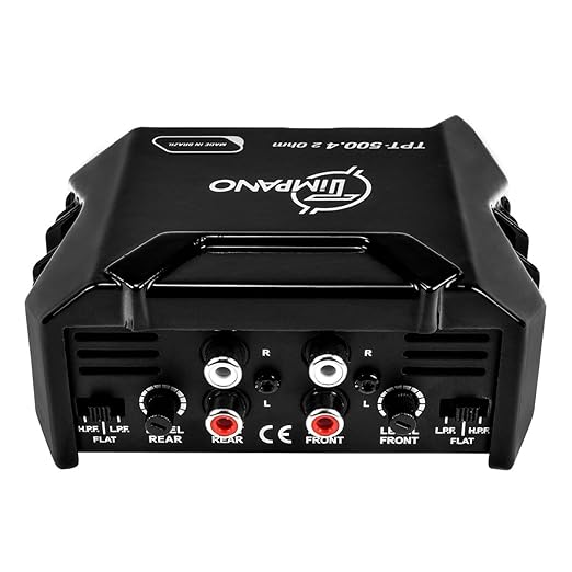 Timpano Audio TPT-500.4 2 Ohm 400 Watt 4 Channel Car Audio Amplifier