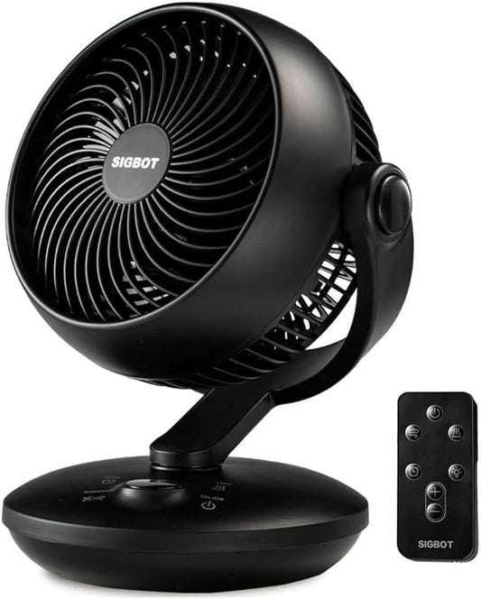 Fan for Bedroom with Remote,28dB Touch Control, Ultra Quiet Desk Fan, 9-Hour Timer, 70ft Powerful Airflow, 10-Inch High-Velocity Air Circulator Fan,8-Speed Oscillating Table Fan for Home, Dorm,Office