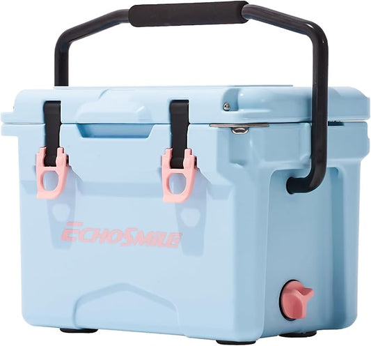 EchoSmile 12/18/25 Quart Rotomolded Cooler, Built to Stand up to The Rigors of The Journey
