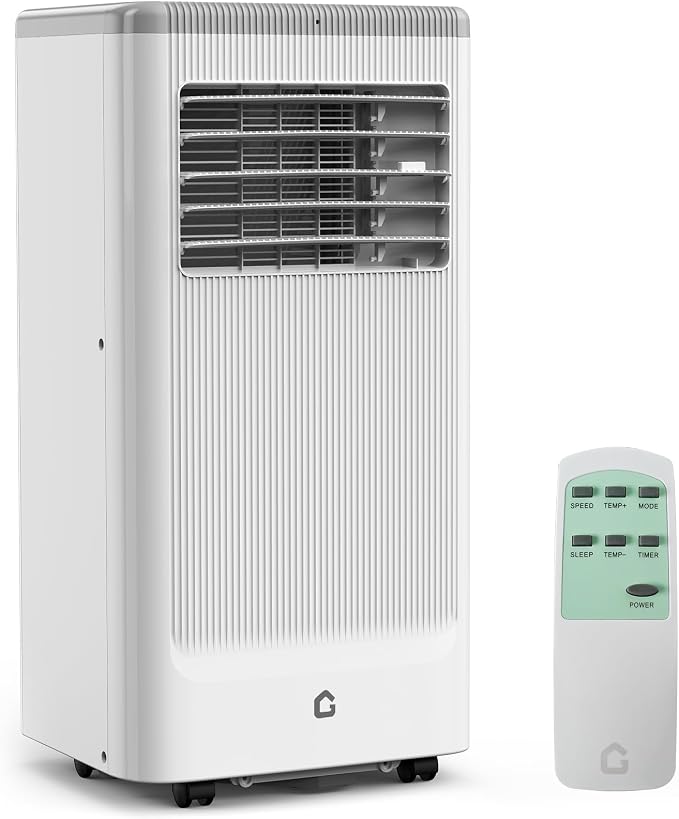 GarveeTech 8000 btu Portable Air Conditioner 3 Speeds & Sleep Mode, 3 in-1 Cooling AC Portable Air Conditioner for Room, Standing Air Conditioner for Room, Ventless Floor Air Conditioner Unit Portable