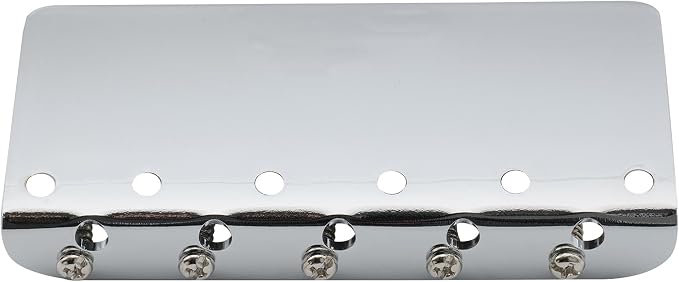 Wilkinson WBBC5 18mm 5-String Bass Bridge Brass Saddles for Precision Jazz Bass, Chrome