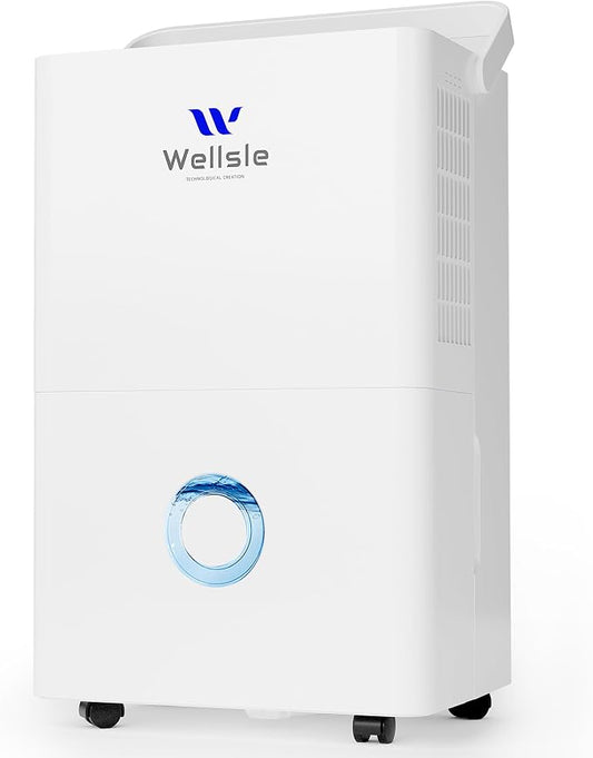 4500 Sq.ft Dehumidifier for Basement and Garage, 80 Pints Home Dehumidifier with Drain Hose and Water Tank, Quiet Dehumidifiers for Bedroom, Living Room, Office.