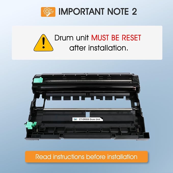 DR830 Drum Unit DR-830 Compatible for DR830 Drum Unit Brother DR 830 DR-830 for HL-L2405W DCP-L2640DW HL-L2400D HL-L2460DW HL-L2460DWXL HL-L2865DW HL-L2480DW MFC-L2807DW Printer (2-Pack，Not Toner)