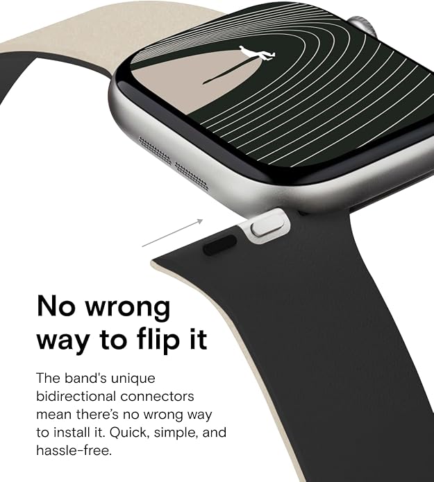 MOFT Snap Duo Watch Bands Compatible with Apple Watch, Quick Magnetic Wear, Duo-Color Design & Soft Silicone, iWatch Bands for Ultra 3/2/1, Series 11/10/9/8/7/SE/6/5/4/3/2/1, 38/40/41/42/44/45/46/49mm
