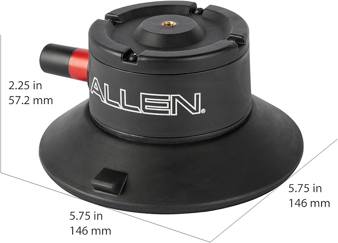 Allen Smart Suction® SNAP Camera Mount, Model SB-03, Compatible with DSLR, Mirrorless, Compact, DJI, Insta360, and GoPro-Style Action Cameras