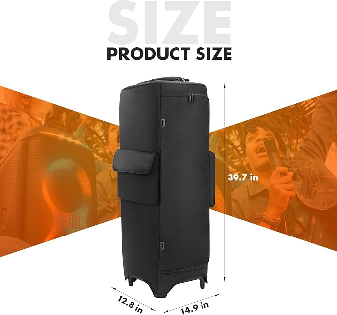 Protective Cover Case Compatible with JBL PartyBox 1000, Water-Resistant Carrying Case with Storage Bag, Splashproof Dustproof Portable Cover for Party Box 1000 Speakers