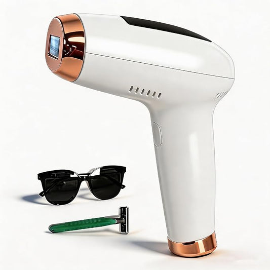 IPL Laser Hair Removal Device, At-Home Hair Removal for Women Men, 999,999 Flashes Permanent Hair Removal Device on Facial Legs Arms Bikini Line
