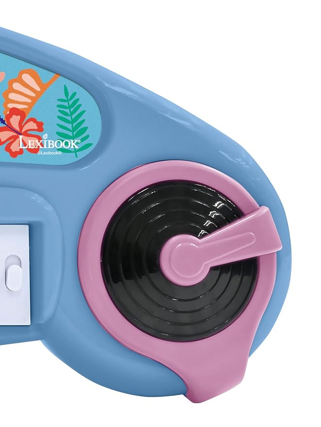 Lexibook, Disney Stitch, Electronic Piano for Kids with Light Effects, Blue Purple, K704D