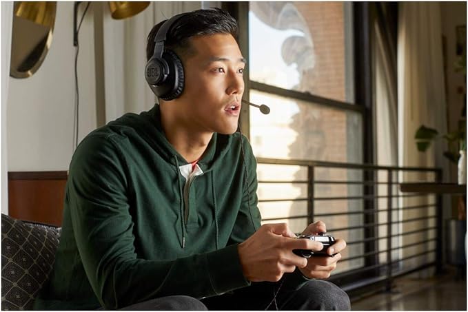 JBL Quantum 100 - Wired Over-Ear Gaming Headphones - Black, Large