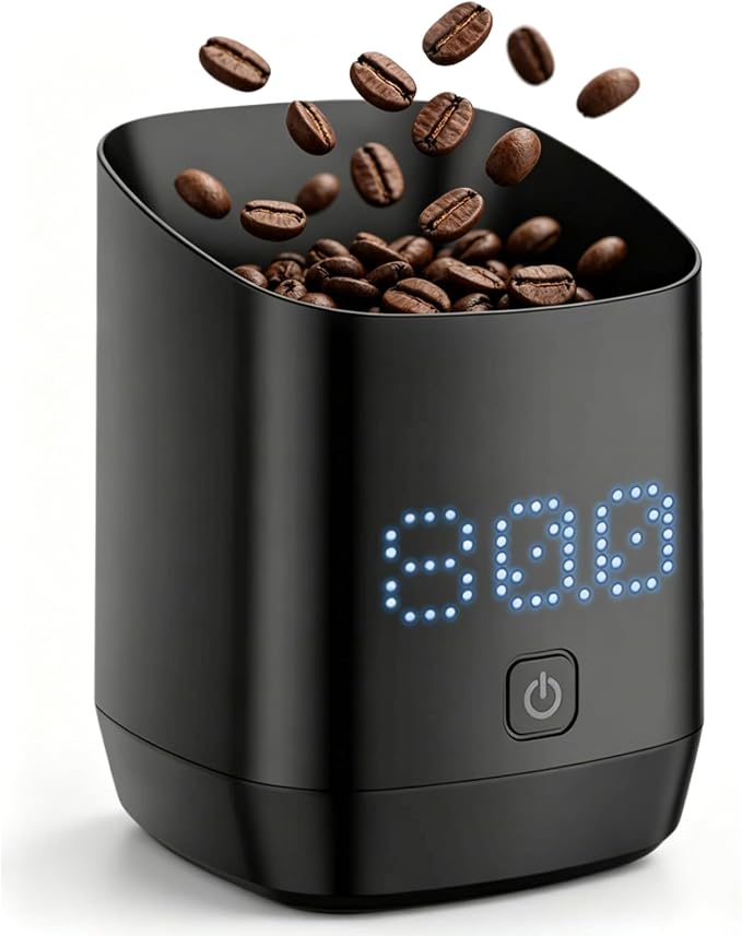 Subscale Digital Dosing Cup with LED Display, 0.1g High Precision Expresso Coffee Scale, Rechargeable Coffee Bean Measurer, Touch Sensitive Brewing Espresso Accessories - Ideal for Coffee Lover Gifts