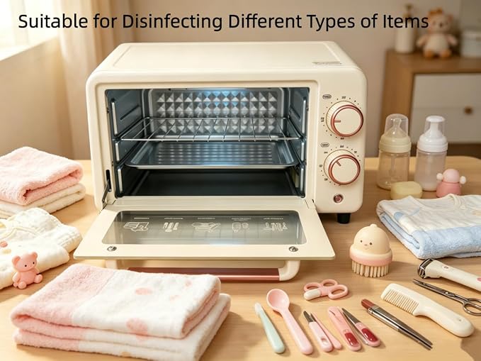 Sterilizer Tools Drying and 3-in-1 Disinfection Tools10L 150W Sterilizer with Timer Disinfection Cabinet Suitable for Mother-Child Products, Towels, Hair Salons, Nail Studios (White003)