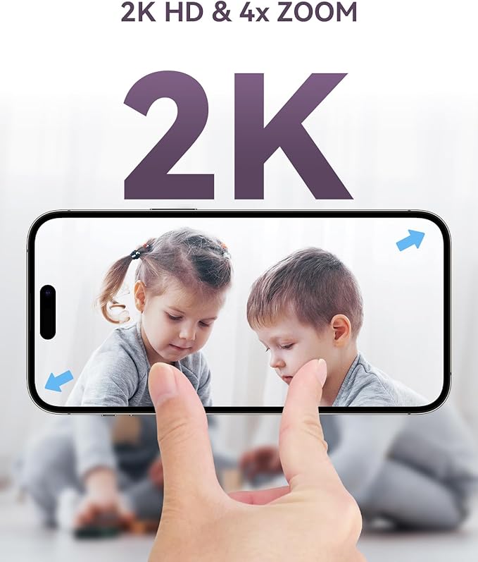 Comfyer Hybrid Video No WiFi & Smart WiFi Baby Monitor - 5" 1080P Split Screen & 2K Camera App Control, Motion Alerts, Sound Detection, HD Night Vision, 5050mAh Battery,Triple Security, 1600ft Range