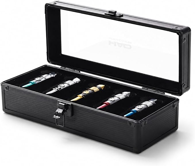 5-Piece Spark Plug Electric Arc Lighter Gift Set for Men, Rechargeable Flameless USB-C Metal EDC Gear with Presentation Case, Mechanical Gift for Car Guys