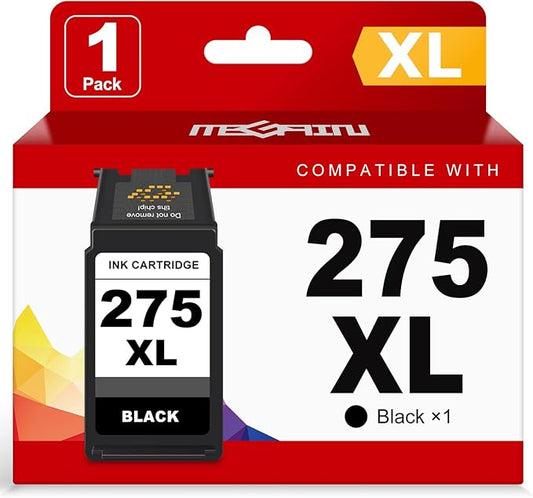 MEGAIN 275XL Ink Cartridge Replacement for Canon Cannon PG-275 275 XL PG-275XL for Canon PIXMA Printer TS3500 TS3520 TS3522 TS3700 TS3720 TS3722 TR4700 TR4720 TR4722 Printers Ink Cartridges (1-Black)